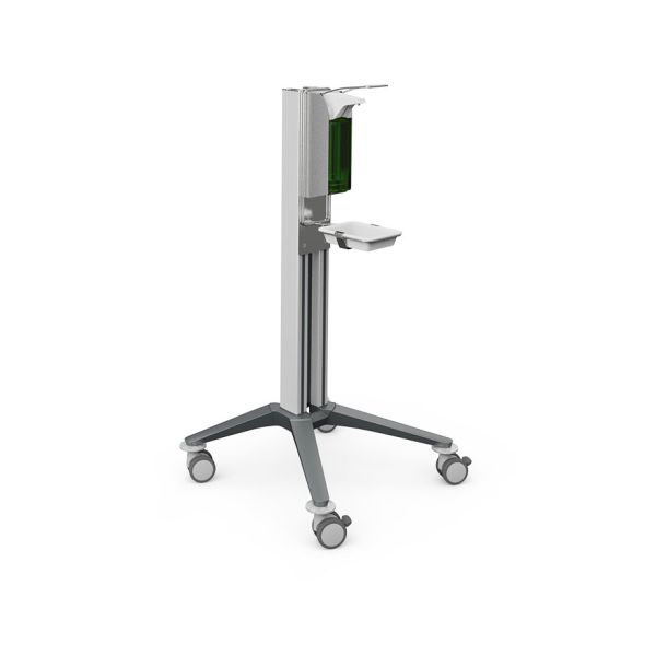 bravo Hygienewagen 1, grau, mit Desinfektionsmittelspender