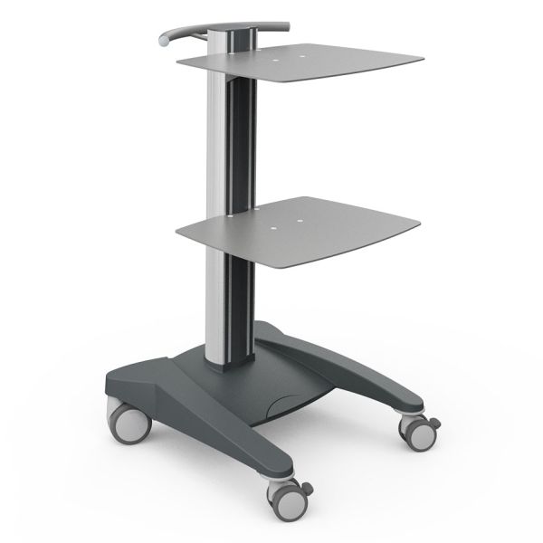 fuego Basiswagen 2, Metall, mit 2 Ablageplatten und Schiebegriff