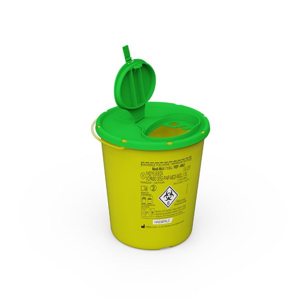 Entsorgungsboxen Medi-Müll 1,5 Ltr. ohne Halterung (100 Stck.)