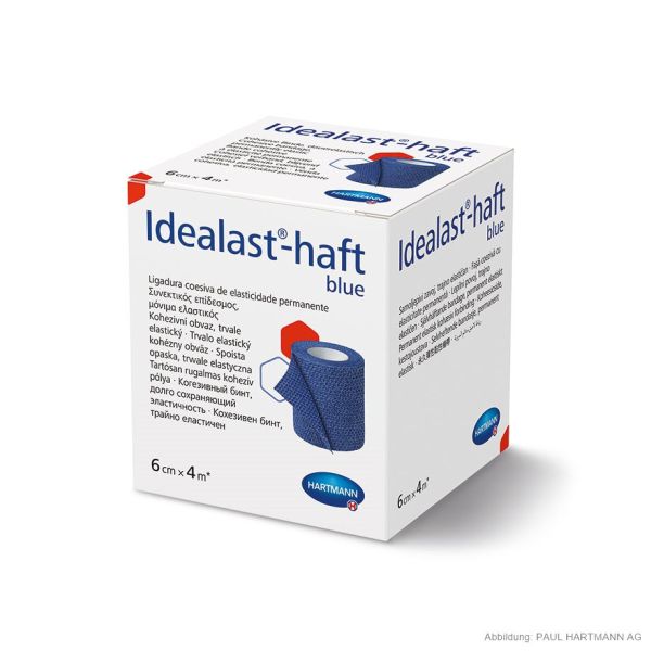 Idealast-haft Color Idealbinde blau 4 m x 6 cm