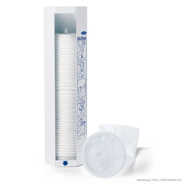 SicSac Spender 13 x 47 cm zur Wandmontage