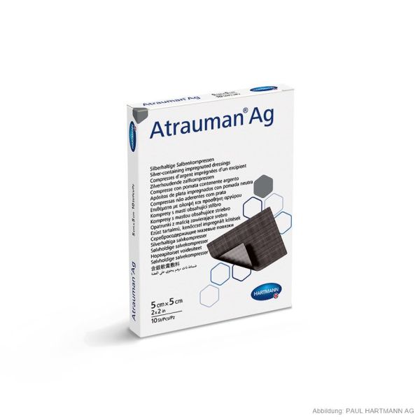 Atrauman Ag Salbenkompressen steril 5 x 5 cm (10 Stck.)#499601#
