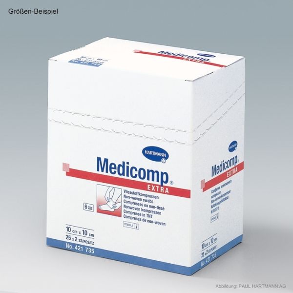 Medicomp Extra Vlieskompressen 10 x 10 cm