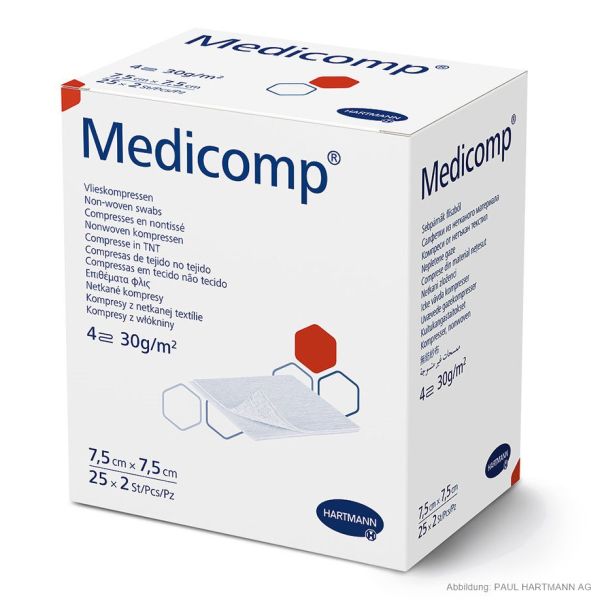 Medicomp Vlieskompressen 10 x 10 cm