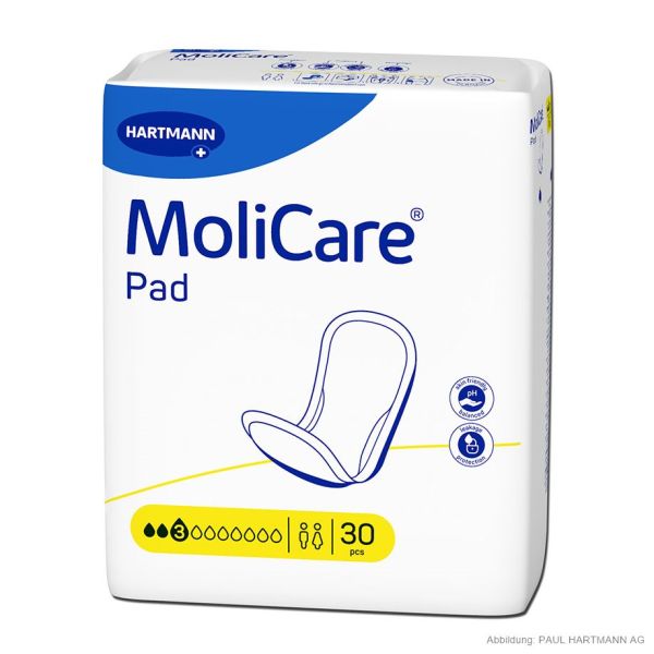 MoliCare Pad 3 Tropfen Inkontinenzeinlagen (30 Stck.)