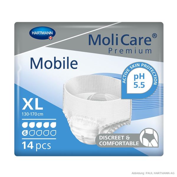 MoliCare Premium Mobile 6 Tropfen Inkontinenzslips Gr. XL (14 Stck.)