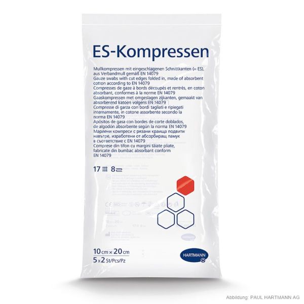 ES-Kompressen steril 8-fach 10 x 20 cm (5 x 2 Stck.)