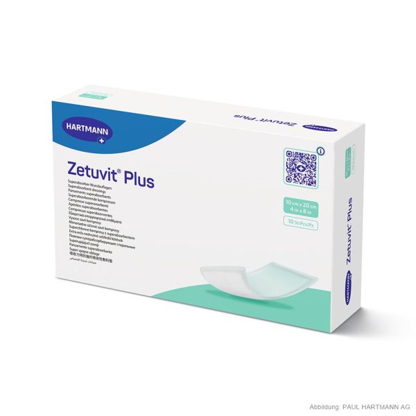 Zetuvit Plus Saugkompressen steril 10 x 20 cm (10 Stck.)
