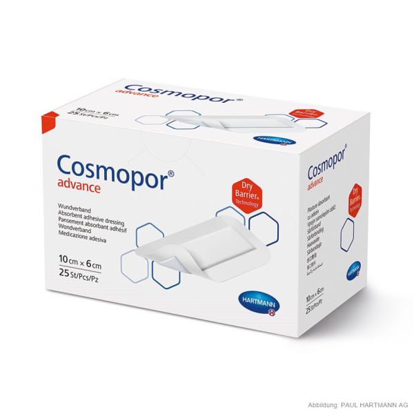 Cosmopor Advance Wundverband steril 10 x 6 cm (25 Stck.)