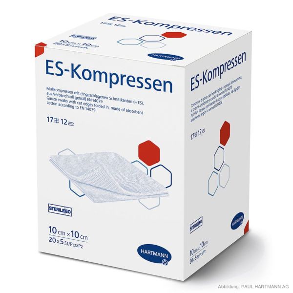 ES-Kompressen steril 12-fach 10 x 10 cm (20 x 5 Stck.)