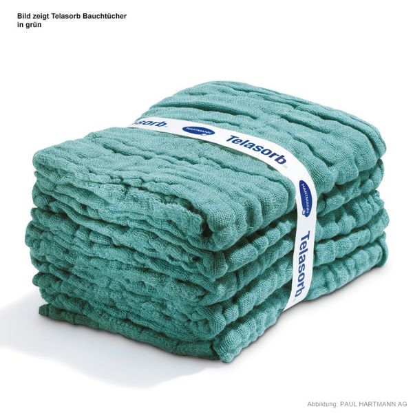 Telasorb Bauchtücher grün 45 x 45 cm, steril