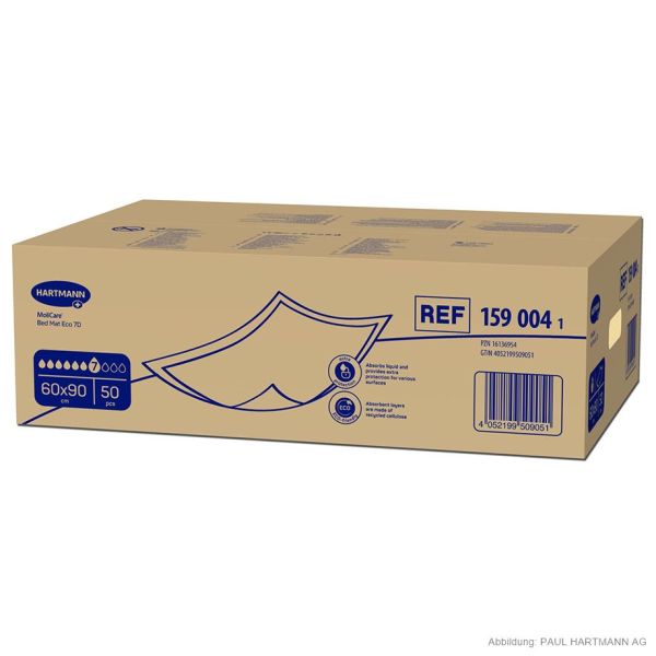 MoliCare Bed Mat Eco 7 Tropfen Krankenunterlagen 60 x 90 cm (50 Stck.)