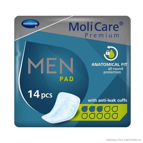 MoliCare Premium MEN PAD 3 Tropfen Inkontinenzeinlagen (14 Stck.)#168066#