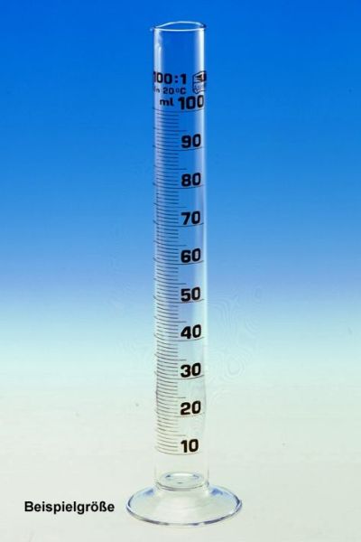 Messzylinder, Rundfuß 100 ml, hohe Form 0