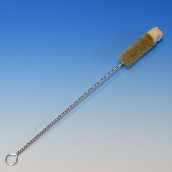 Reagenzglasbürste mit Wollbüschel 16-20 mm Ø