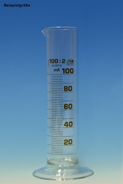Messzylinder, Rundfuß 10 ml niedere Form