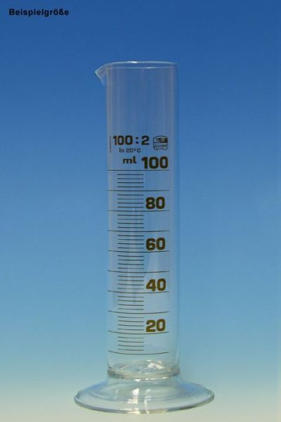Messzylinder, Rundfuß 100 ml niedere Form