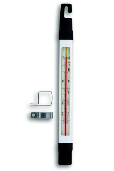 Tiefkühlthermometer, amtlich geeicht mit Halter