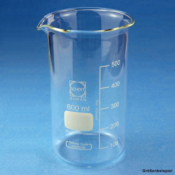 Becherglas mit Teilung 50 ml hohe Form