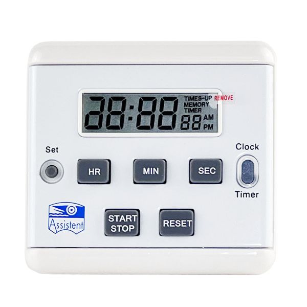 Digital-Kurzzeitmesser mit Stoppuhr und Uhr