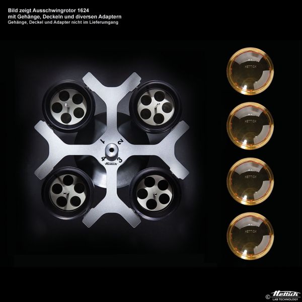 Ausschwingrotor 4-fach, ohne Gehänge, Winkel 90°