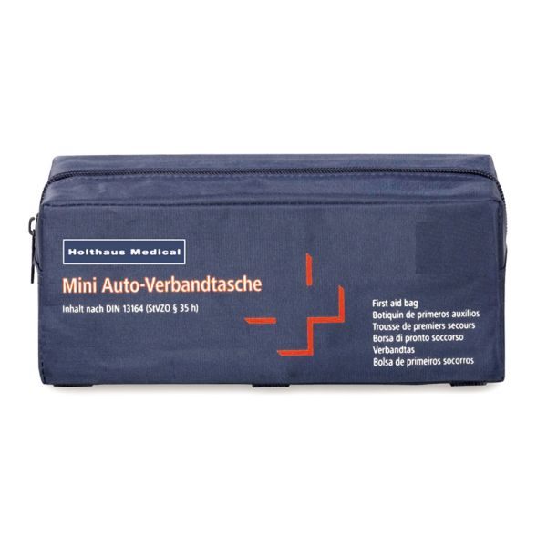 MINI KFZ-Verbandtasche, blau, gefüllt nach DIN 13164