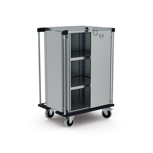 Sterilgutransportwagen für 6xStE mit 2 höhenverstellbaren Auflagen