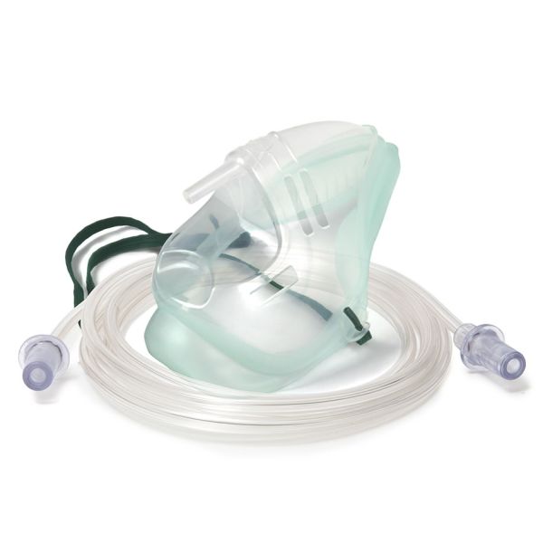 O2-Maske EcoLite mit Schlauch 2,10 m für Erwachsene
