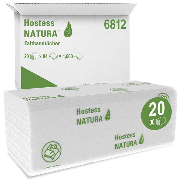 Hostess Natura Handtücher, 2-lagig, weiß
