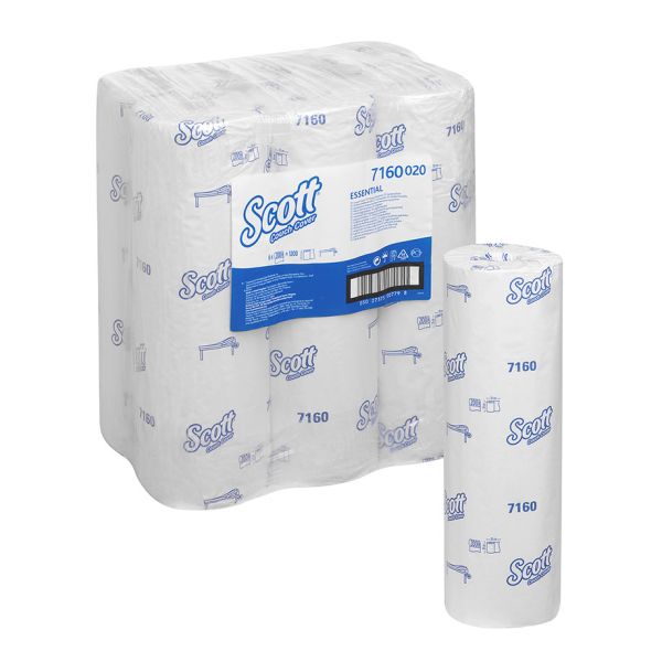 SCOTT ESSENTIAL Ärzterollen, 1-lagig, weiß