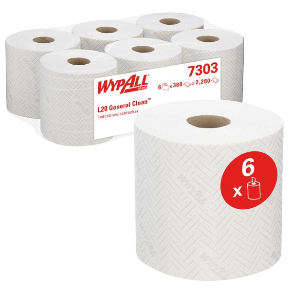 WYPALL Papierwischtücher 2-lagig, weiß 18