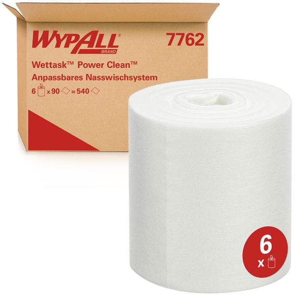 WypAll Wettask Power Clean Tücher, weiß