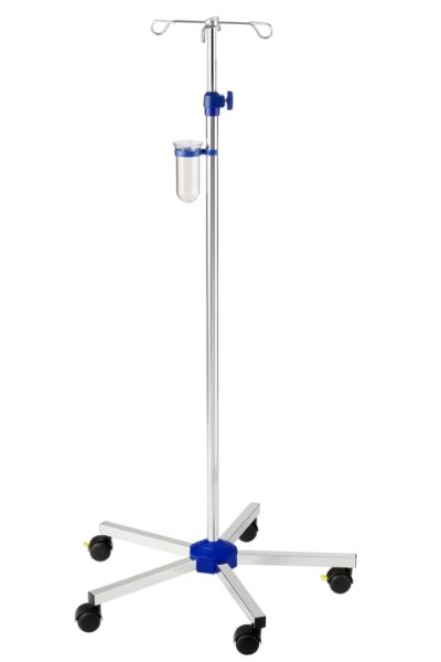 Infusionsständer verchromt mit Beschwerung