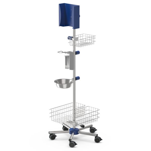 mobiles Hygienecenter, ultramarinblau RAL 5002