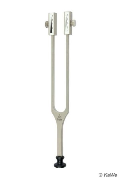 Stimmgabel nach Rydel-Seiffer c128/c64 Hz mit Dämpfer u. Kunststofffuß