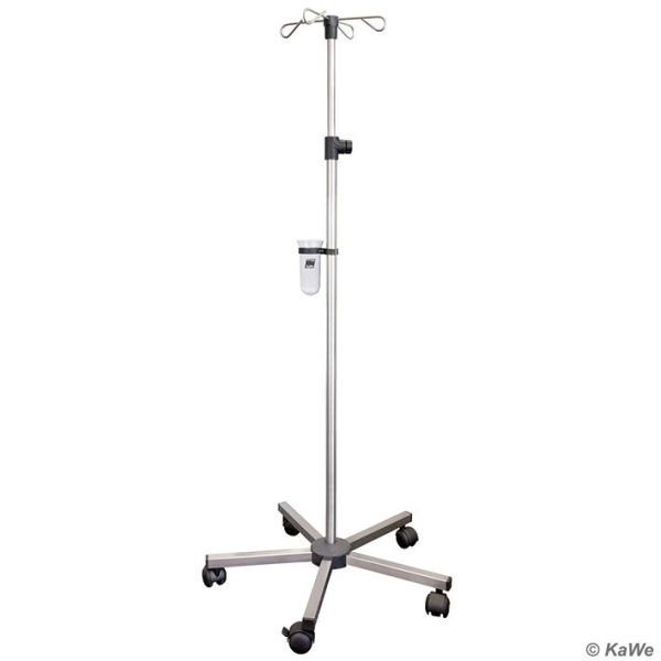 Infusionsständer 5-Fuß, Edelstahl, einzeln verpackt
