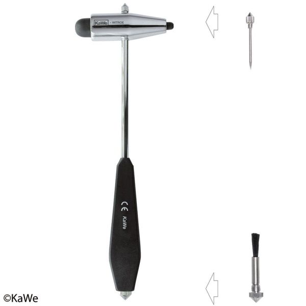 Witroe Reflexhammer, schwer mit schwarzem Kunststoffgriff