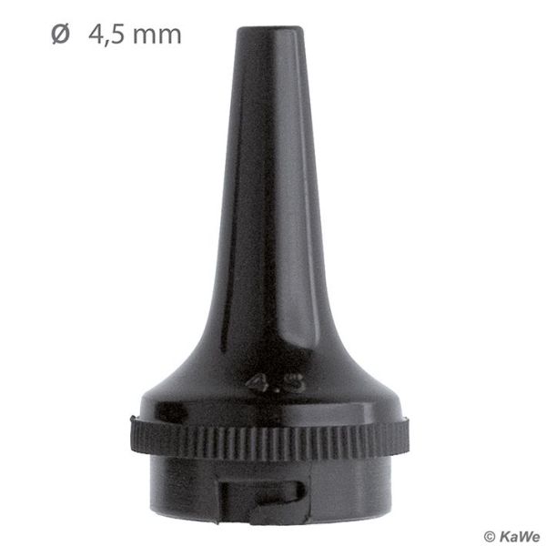 Dauer-Ohrtrichter schwarz, Ø 4,5 mm (3 Stck.)