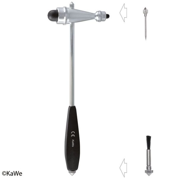 Reflexhammer nach Troemner, leicht mit schwarzem Kunststoffgriff