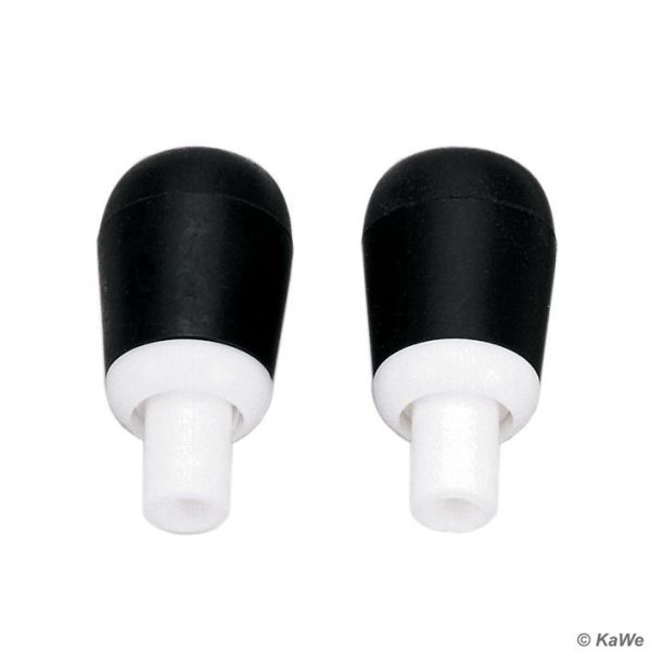 Ohroliven schwarz, innen Ø 5,5 mm, drehbar (10 Stck.)