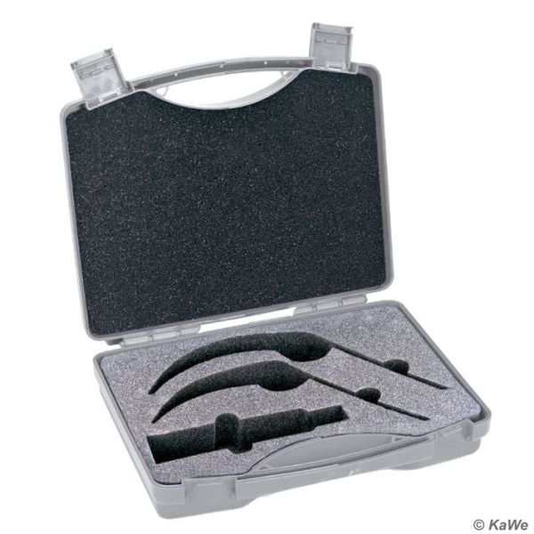 Laryngoskop-Koffer für 2 KaWe FLAPLIGHT Spatel + 1 Griff