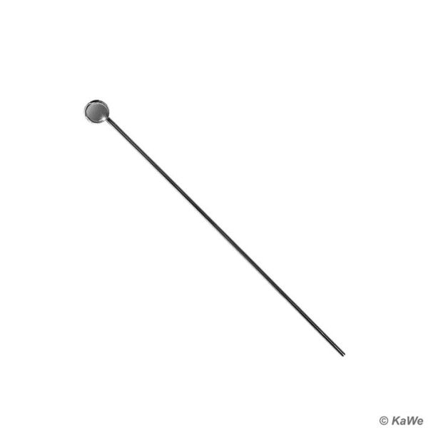 Kehlkopfspiegel Gr. 0, Ø 10 mm aus Metall
