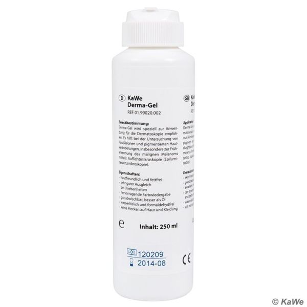 KaWe Derma-Gel 250 ml, Dermatoskop-Gel (5 Stck.)