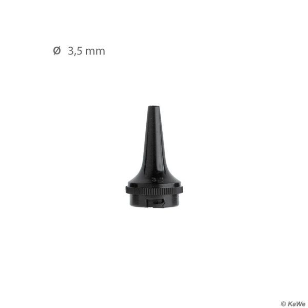 Dauer-Ohrtrichter schwarz, Ø 3,5 mm (3 Stck.)