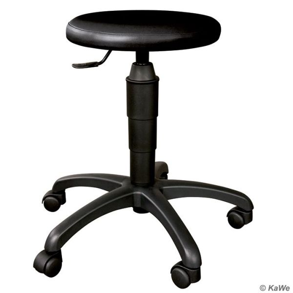 Drehhocker Classic mit Rundsitz, schwarz 0