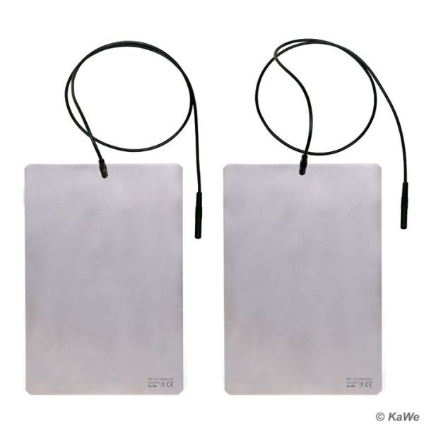 Elektroden-Platten inkl. Kabel (2 Stck.)