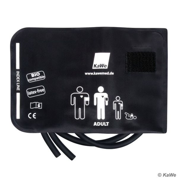 Manschette schwarz, Erwachsene, 2-Schlauch