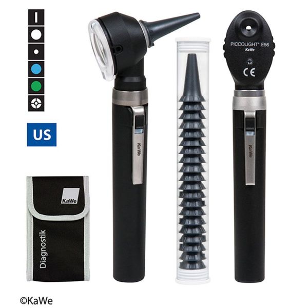 KaWe PICCOLIGHT F.O. LED/E56 LED Otoskop-/Ophthalmoskop-Set night 2