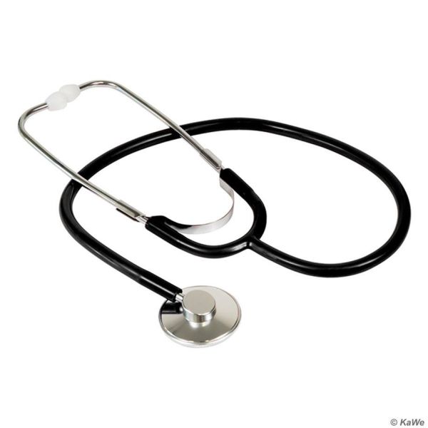 Single Stethoskop, Aluminium, schwarz 0