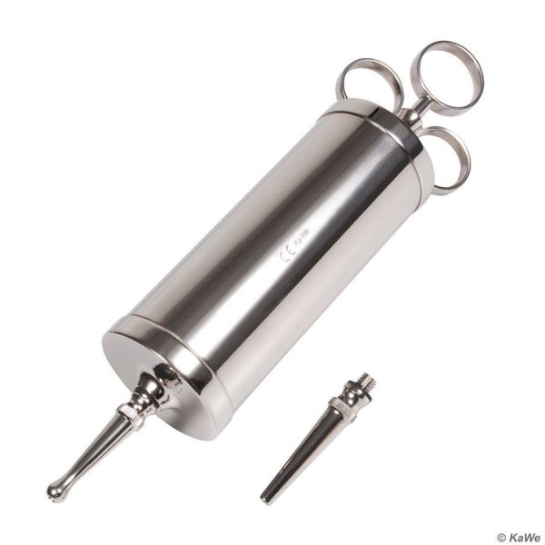 Ganzmetallspritze nach Schimmelbusch mit 2 Kanülen 150 cm